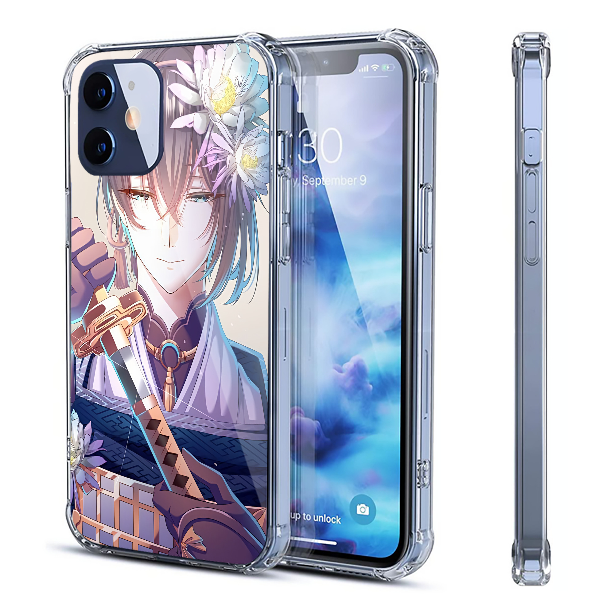 （画像用） 刀剣乱舞 Touken Ranbu 【iPhone 12シリーズ対応】透明スマホケース（クリアソフトケース）